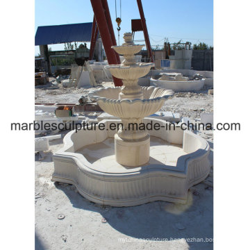 Beige Stone Sculpture Water Fountain (SY- F002)